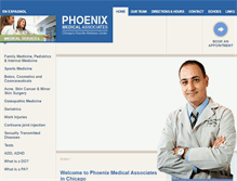 Tablet Screenshot of phoenixmedicalassociates.com